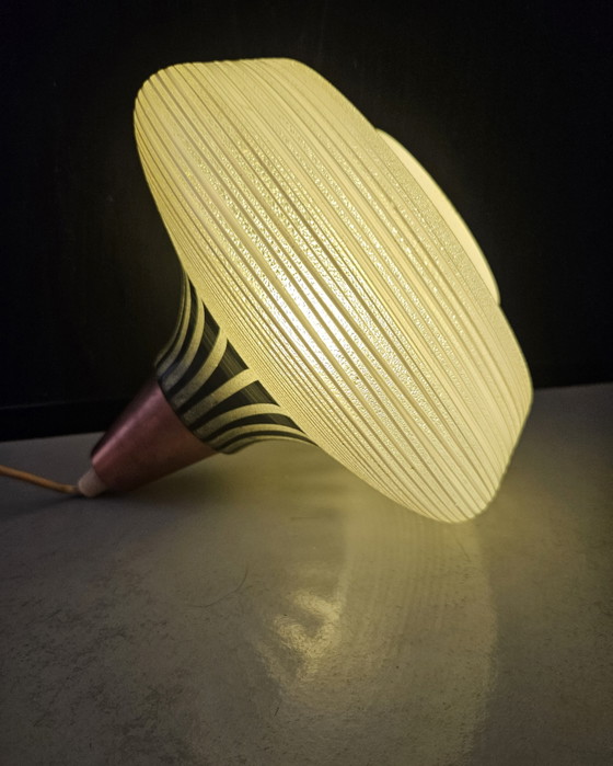 Image 1 of Skandinavische Glaspendelleuchte, Mid-Century Modern der 1960er Jahre