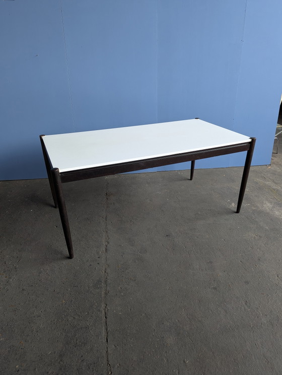 Image 1 of Vintage witte formica & wenge eettafel, Pastoe