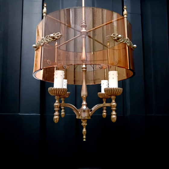 Image 1 of . Rarely beautiful and minimalist New Empire style chandelier.