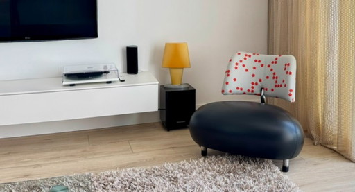 Poltrona design Leolux Pallone Pa in pelle, ottime condizioni – fauteuils, Leather
