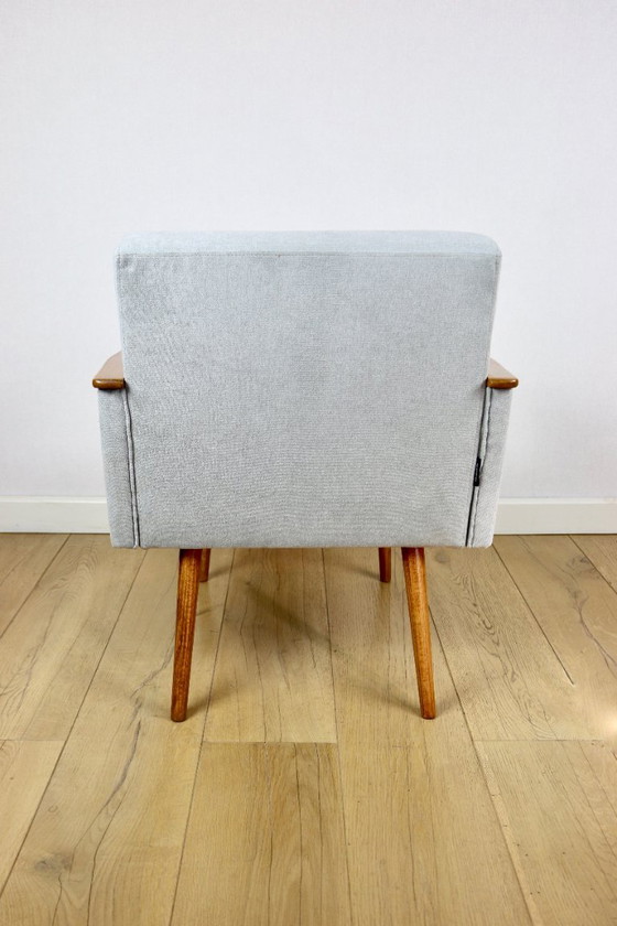 Fauteuil loft Art Déco vintage - ciel bleu – Axel Concept, Wood (photo 5 of 11)