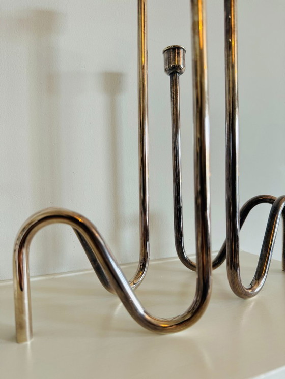 Image 1 of Silver Plated Lino Sabattini Candleholders 