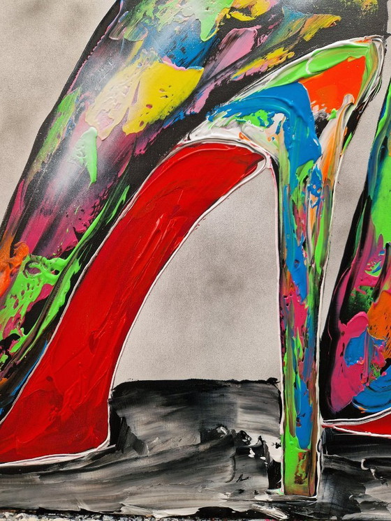 Image 1 of Henry ESCOBAR - Pop Heels - Artist's Painting