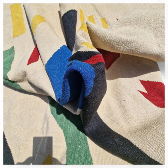 Kazimir Malevich Suprematistische compositie Handgeweven wandtapijt | Textielkunst | 244 × 176 cm (96 × 69 (photo 10 of 10)