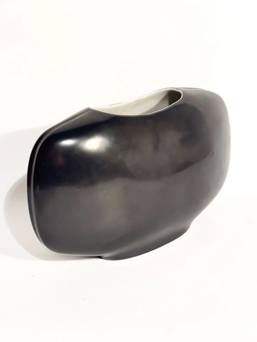 Hand-painted Porcelain Vase by C.A.B. Florence, 1960s – vazen, Mid Century Modern