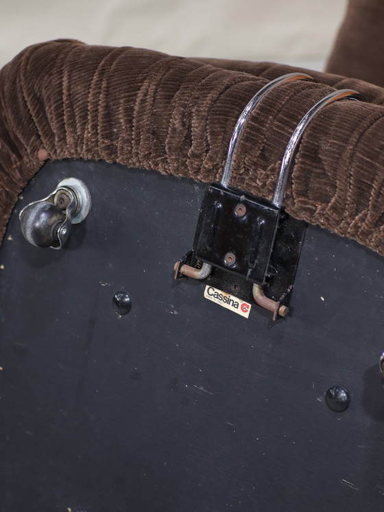 Image 1 of Sillón y hocker Soriana Cassina marrón Italia años 70