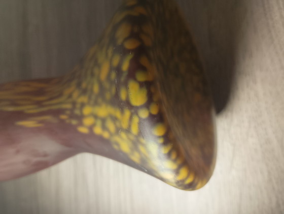 Image 1 of Antique Art Deco vase in multi-layered, marbled glass, Schneider style