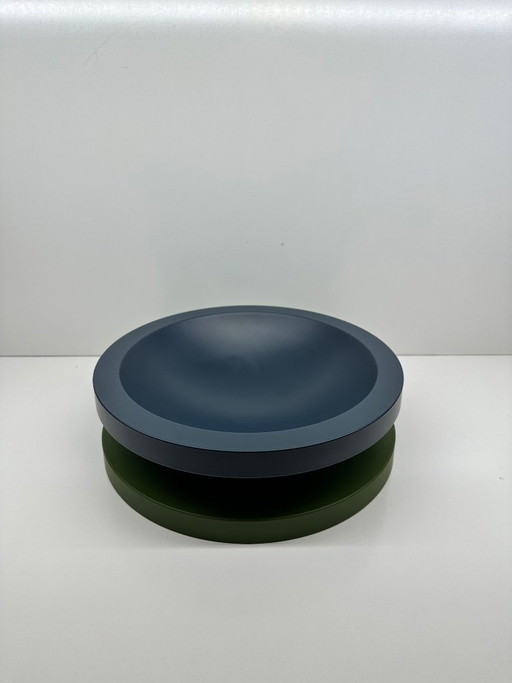 Basilico Cup Big Model 132 Ettore Sottsass for Marutomi Japan 1997 Blue Green Signed