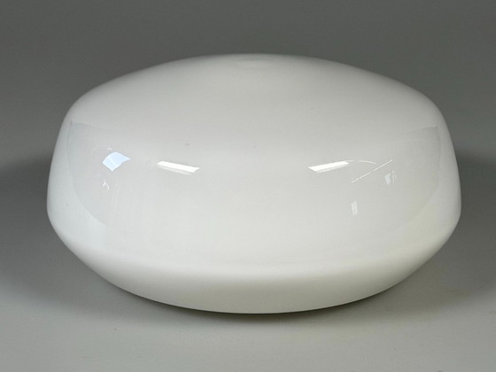 Image 1 of 50er 60er Jahre Lampe Leuchte Plafoniere Milchglas Mid Century Glas Design RZB