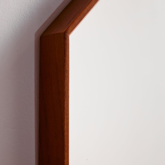 Image 1 of MK11166 Octagonal teak framed mirror
