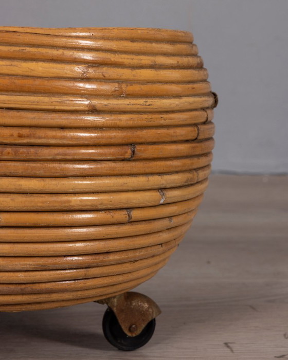Support à plantes en bambou, design italien vintage des années 1960 – Décoration extérieure, Bamboo (photo 5 of 6)