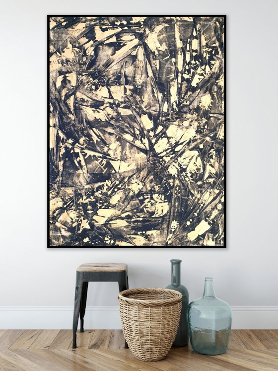 Jürgen Angeler - Golden 3D Cross – Paintings & Drawings, Canvas (photo 3 of 22)
