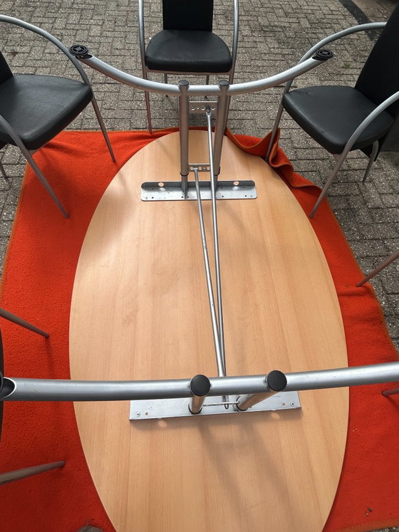 Vergadertafel Met 5 Stoelen – Kaptafels, Metal (photo 3 of 12)