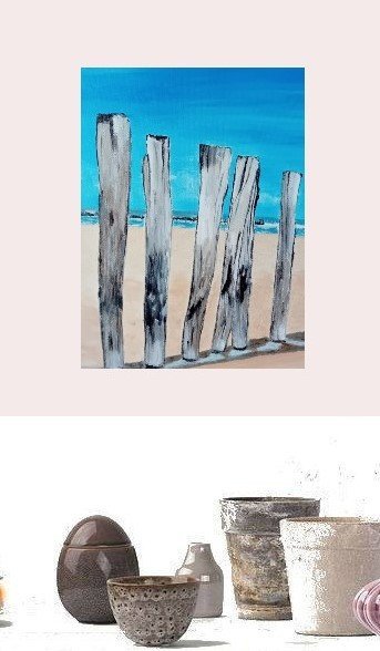 Image 1 of 3x Strandgemälde