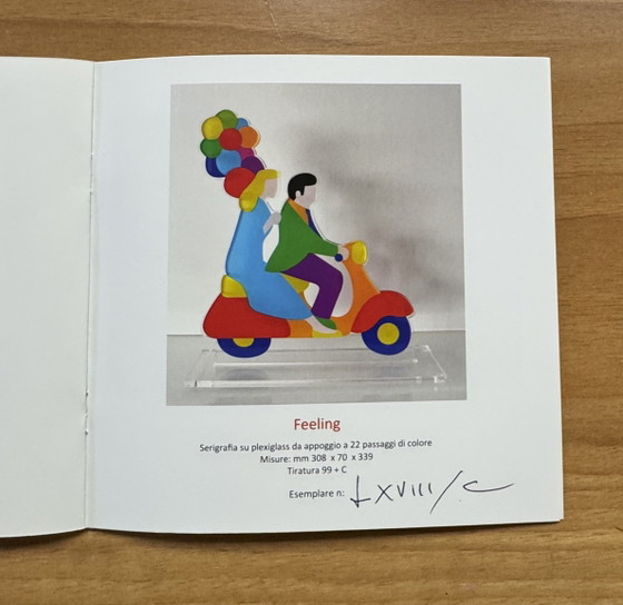 Marco Lodola zeefdruk op plexiglas, afmetingen 30,8 x 0,7 x 33,9 cm – Beeldhouwkunst (photo 6 of 6)