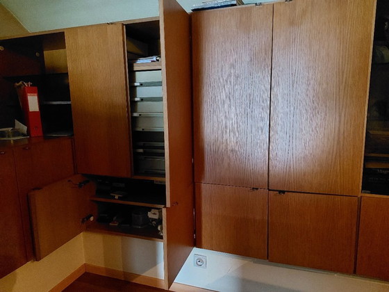 Image 1 of Mueble de pared de diseño Vandenberghe-Pauvers adquirido en 1979, incluyendo el conjunto de escritorio (ver en la sección de mes