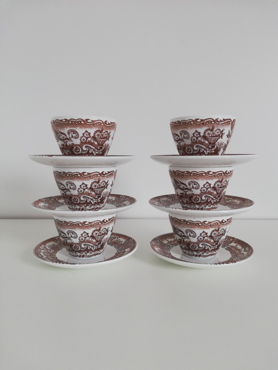 Image 1 of Tasses Et Sous-Coupes Rivanel Vintage