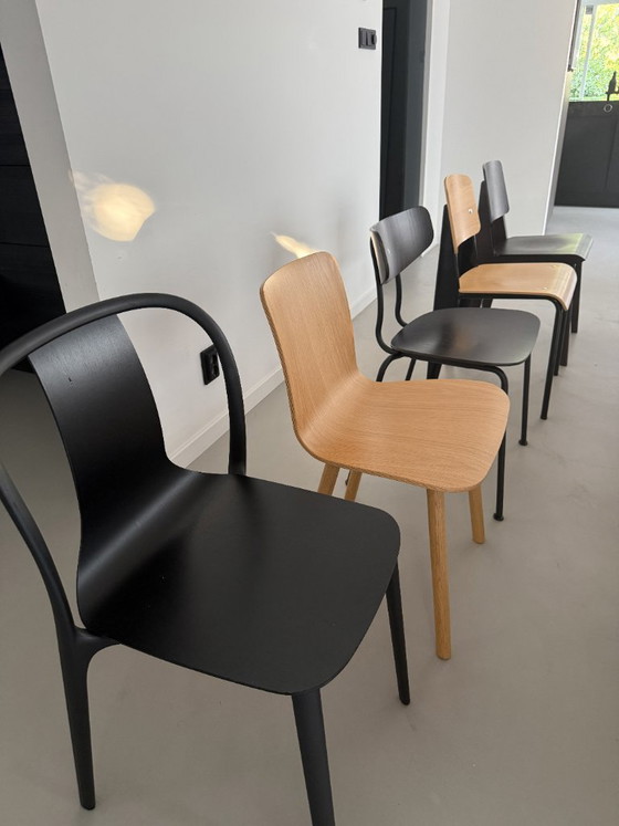 Image 1 of Vitra Dining Chair Hal / Beleville / Chaise Tout Bois / Moca