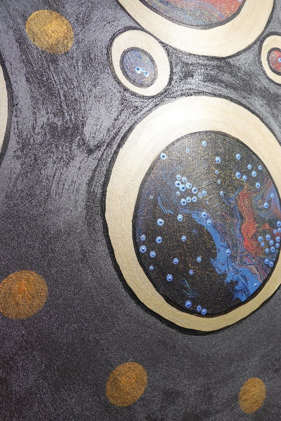 Image 1 of Cubismo A1415 - Cuadro abstracto XXL de Ksavera