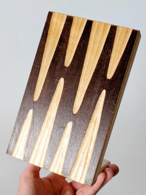 Image 1 of Paar hölzerne Buchstützen aus den 1950er Jahren | Mitte des Jahrhunderts Bauhaus-Stil | Deutschland