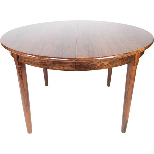 Vintage rosewood table with extension, Denmark 1960