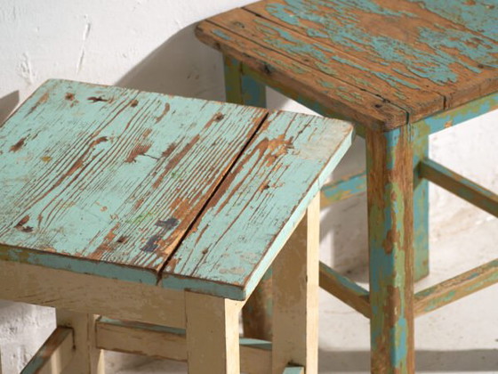 Antique bedside tables in pine wood – Central Europe, circa 1940 #4 – Nightstands, Rustic (photo 12 of 40)