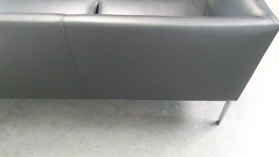Image 1 of Asienta Design Sofa 3Z Black Leather Wilkhahn Jehs & Laub 2019
