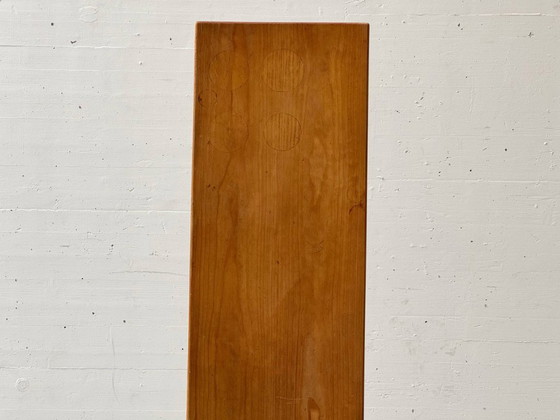 Image 1 of Banc/siège simple en bois de hêtre, Suisse, années 1970