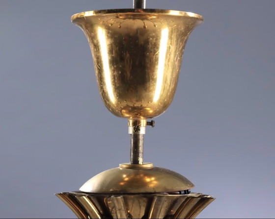 Image 1 of Sputnik in ottone Palwa con etichetta Palwa.