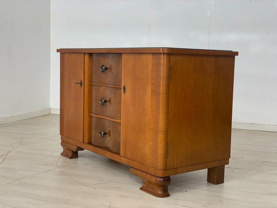 1960s Chest of Drawers Sideboard Cabinet Hallway Cabinet Living Room Cabinet VINTAGE – Wood (photo 7 of 9)