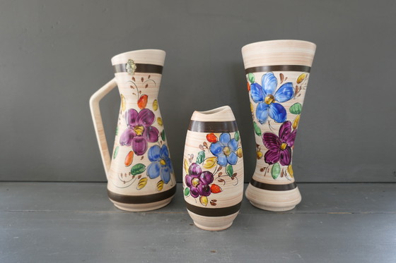 Image 1 of Vintage H. Bequet Quaregnon Vaas 35