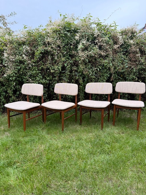 Set von 4 schönen Mahjongg Holland Esszimmerstühlen