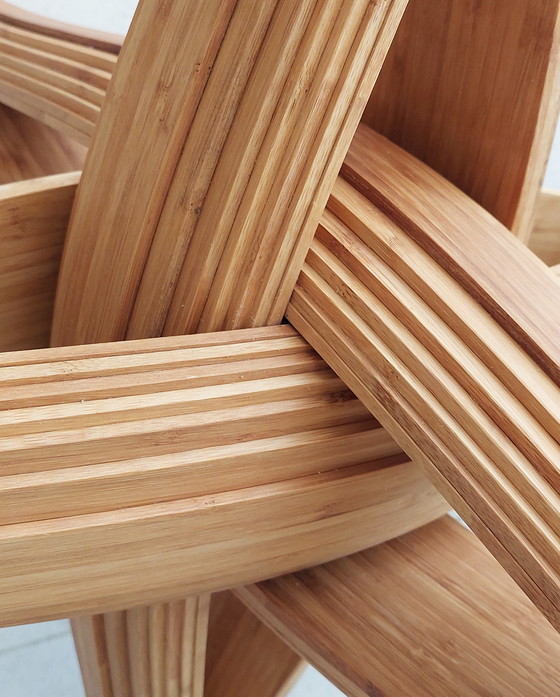 Image 1 of Table basse en bambou caramel Par Jan Paul