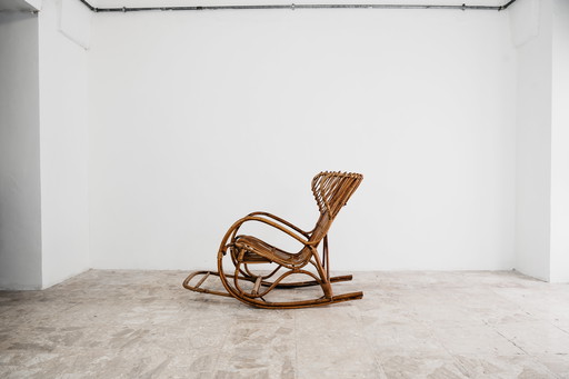 Schommelstoel Frans vintage design modern jaren 60