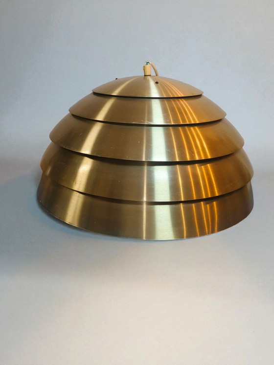Image 1 of Hans-Agne Jakobsson Markaryd T-325/450 – Lampada a sospensione in ottone Svezia