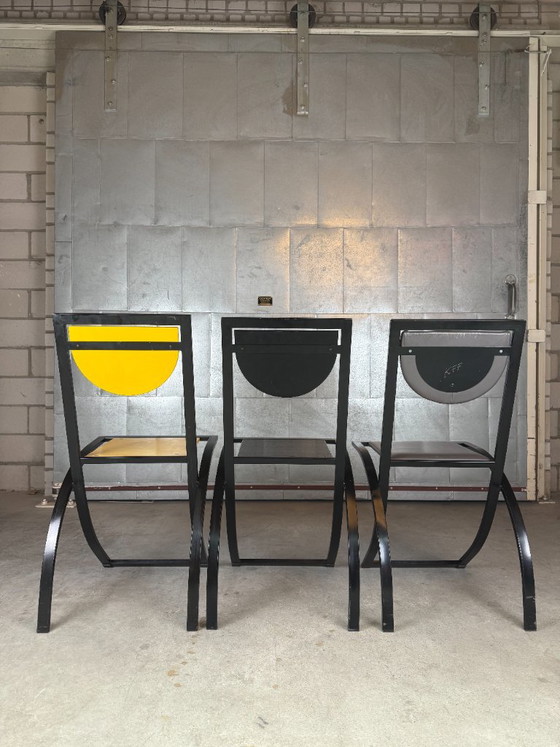 KFF Sinus chair, Karl Friedrich Förster (disponibilità: 3) – Sedie da pranzo, Pelle, Metallo (photo 13 of 17)