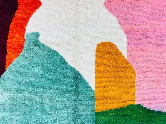 Image 1 of Handgeknüpfter, farbenfroher Berberteppich, 300 cm x 200 cm