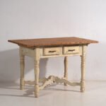 Tavolo antico in legno massello bianco (Francia, c.1900) – Tavoli da pranzo (photo 6 of 40)
