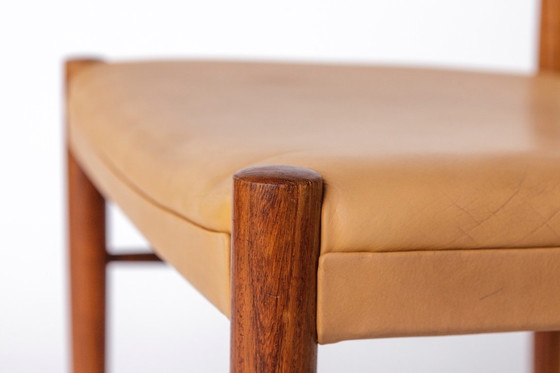 Image 1 of Vintage Danish Desk Chair by Søren Willadsen Furniture, 1960s–70s, Rosewood Frame with Original Beige Faux Leather