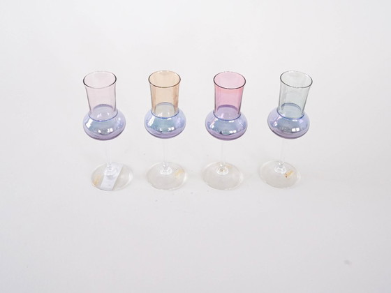 Image 1 of Set di bicchieri color pastello, design italiano, anni '70, made in Italy