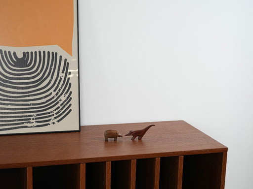 Figurine animale en teck, design danois, années 1970, fabriquée au Danemark