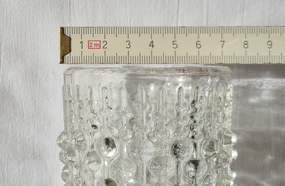 František Pečený pressed glass vase Heřmanova Huť glassworks / Sklo Union (photo 13 of 14)