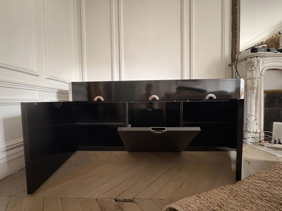 Enfilade Willy Rizzo Pour Mario Sabot 1970 – Buffet bas, Metal, Wood (photo 4 of 9)
