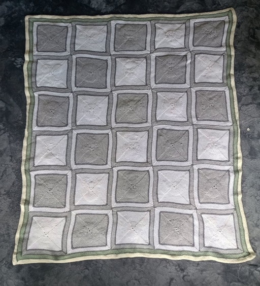 Coperta di animali all'uncinetto 30 quadrati