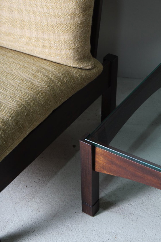 Image 1 of Vintage armchair + side table set from 1975