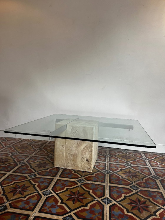 Image 1 of Mesa de centro de travertino italiano – Artedi
