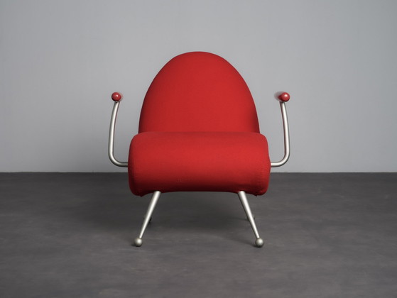 "Chiocciola" Lounge Chair by Roberto Semprini for Arredaesse, Italy, 1994, Adjustable recliner chair, Wood (photo 2 of 10)