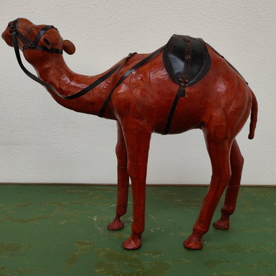 Image 1 of Vintage handmade leather Drommedaris statue