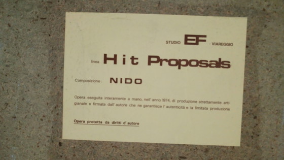 Image 1 of Klassische Wandleuchte und Skulptur "Nido" von Otello Ciulini, 1975