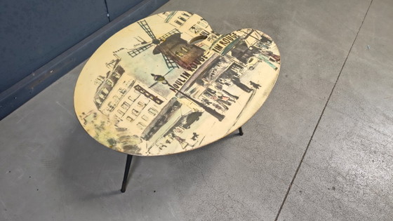 Mid Century Italian Coffee Table, 1950s – Metal, Wood (photo 7 of 9)